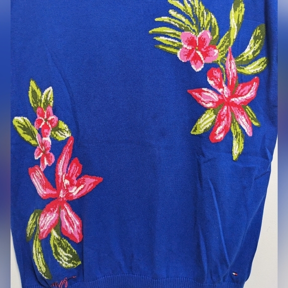 Tommy Hilfiger Floral Sweater Woman's M - Picture 4 of 5